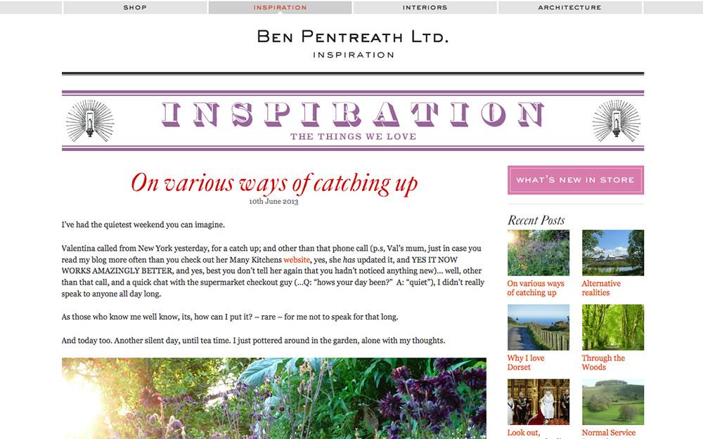 Ben Pentreath website